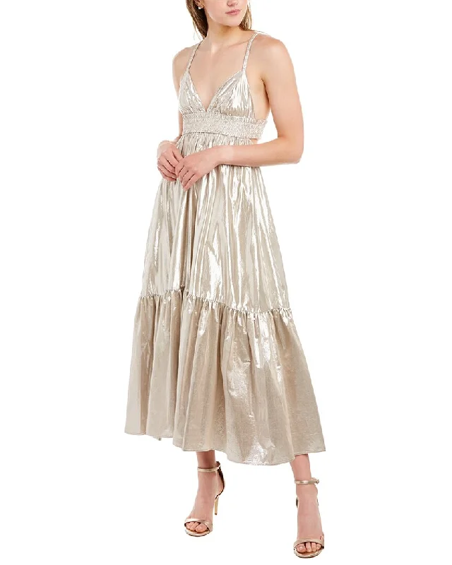 A.L.C. Rhodes Midi Dress Chic Bohemian Midi Dress