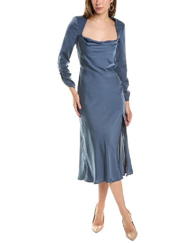 ASTR the Label Gracie Midi Dress Fashionable Pleated Midi Dress