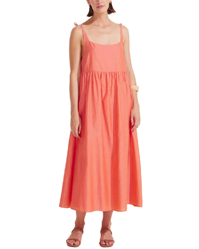 Auguste Eleanor Silk-Blend Midi Dress Comfortable Knitwear Midi Dress