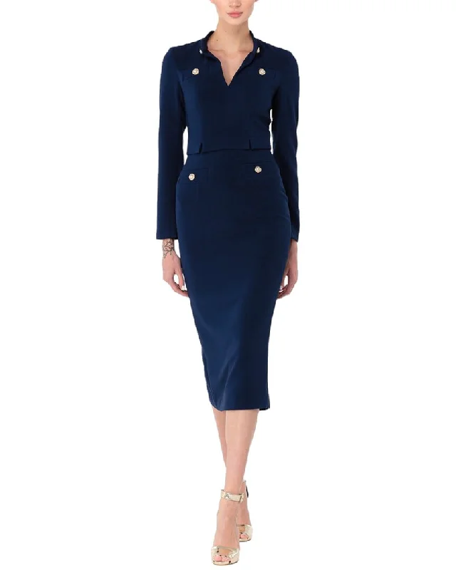 BGL Midi Dress Trendy Midi Dress with Belt
