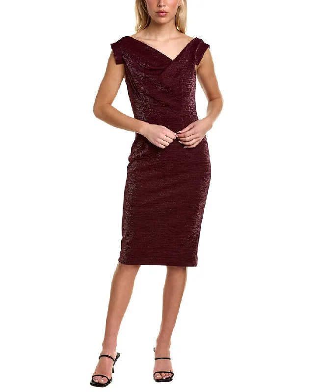 Black Halo Jackie O Midi Dress Fashionable A-Line Midi Dress