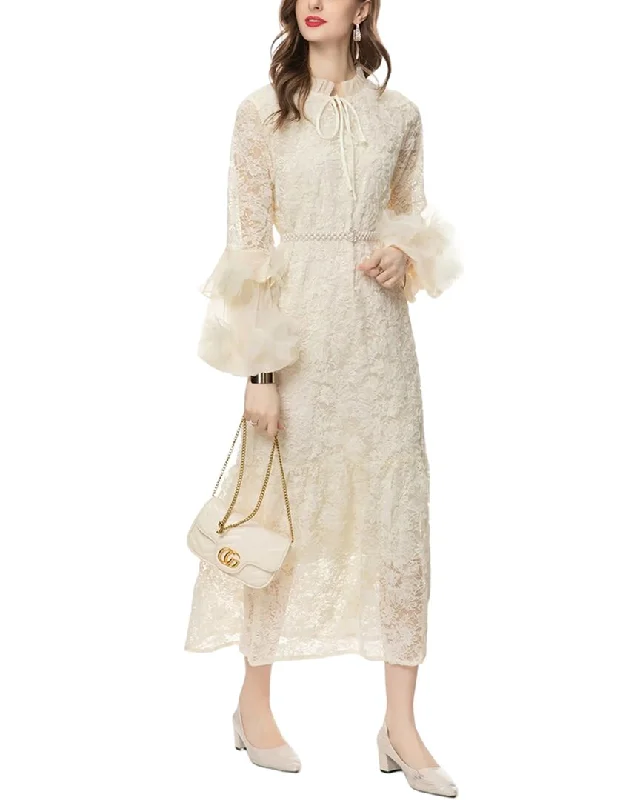 BURRYCO Midi Dress Comfortable Denim Midi Dress