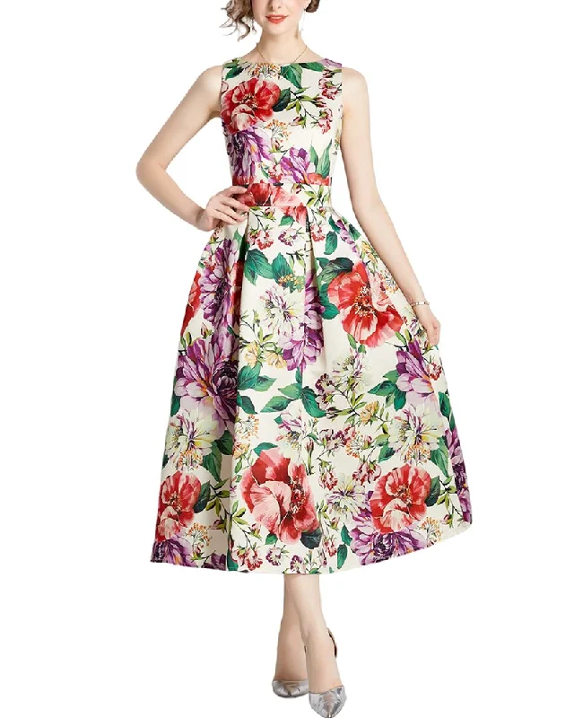 DZA Midi Dress Chic Lace Detail Midi Dress