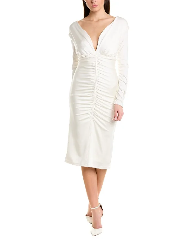 Et Ochs Vivian Midi Dress Stylish Cold Shoulder Midi Dress