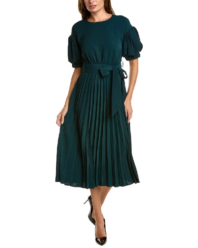 Gracia Puff Sleeve Midi Dress Fashionable Pencil Midi Dress