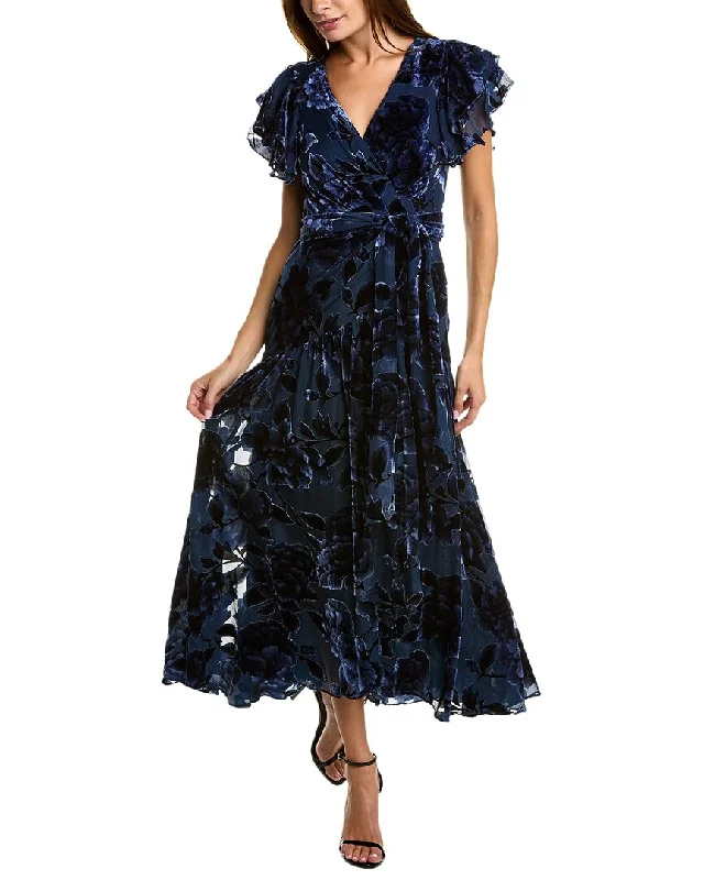 Hutch Midi Dress Elegant Puff Sleeve Midi Dress