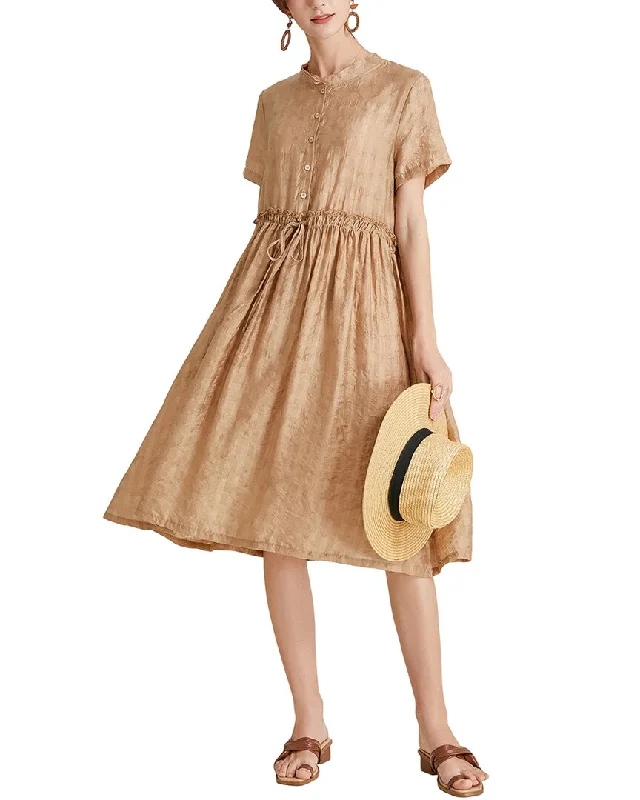 Jian Ruyi Midi Dress Comfortable Geometric Print Midi Dress