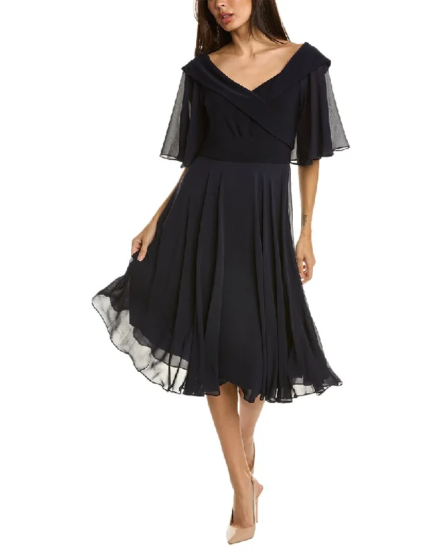 Joseph Ribkoff Midi Dress Elegant V-Neck Midi Dress