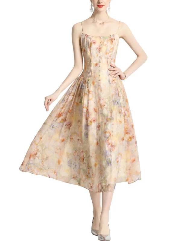Kaimilan Midi Dress Fashionable Chiffon Midi Dress