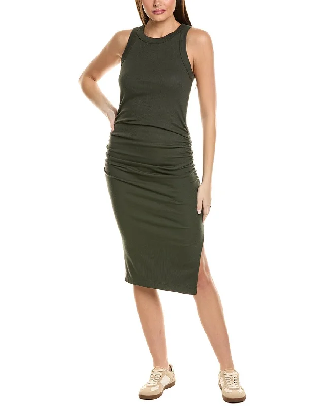 Michael Stars Wren Midi Dress Trendy Flared Sleeve Midi Dress