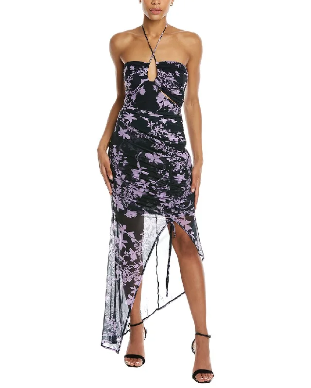 Nicholas Maeve Halter Midi Dress Comfortable Knitwear Midi Dress