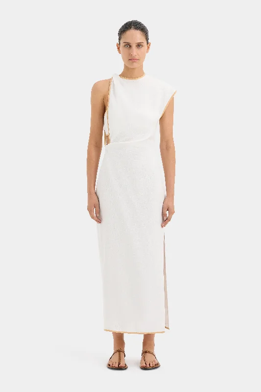 Noemi Cut Out Midi Dress Trendy Shift Midi Dress
