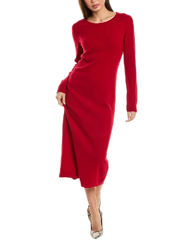 philosophy Bateau Neck Cashmere Midi Dress Fashionable Shift Midi Dress