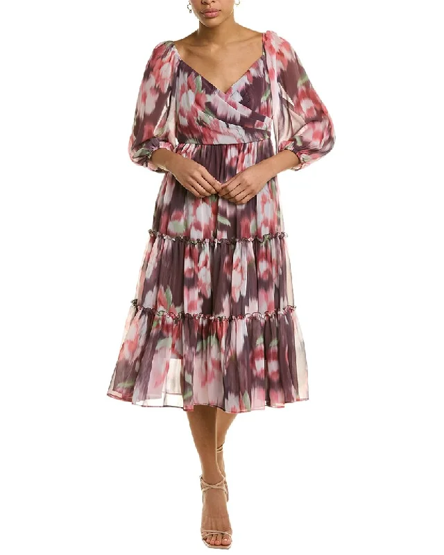 Sachin & Babi Jamie Midi Dress Trendy Mock Neck Midi Dress