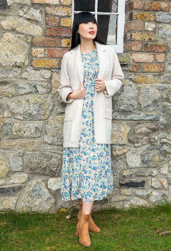 Smocking Floral Maxi Dress Fashionable Sleeveless Maxi Dress