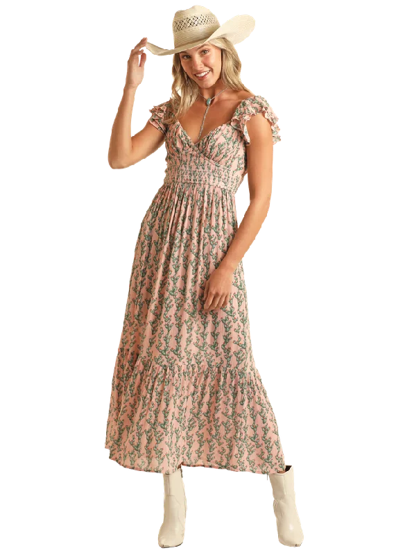 Women's Rock & Roll Cowgirl Maxi Dress #BWD0R03874 Stylish Longline Maxi Dress