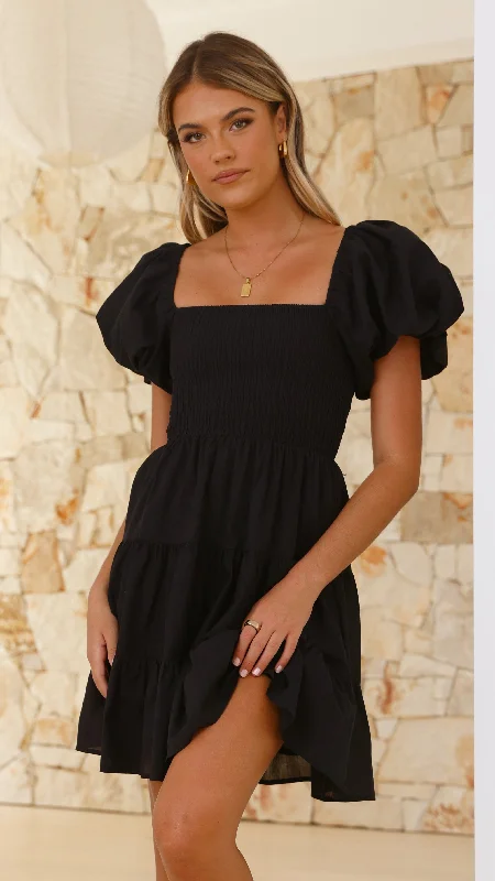Chanel Mini Dress - Black Classic Striped Mini Dress