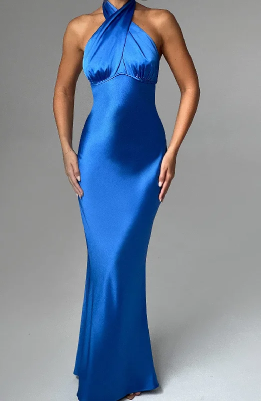 Dimitra Maxi Dress - Blue Stylish Boho Chic Maxi Dress