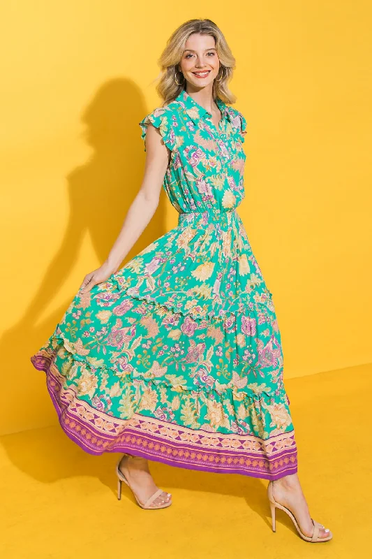 FARAWAY WOVEN MAXI DRESS Comfortable Cotton Maxi Dress