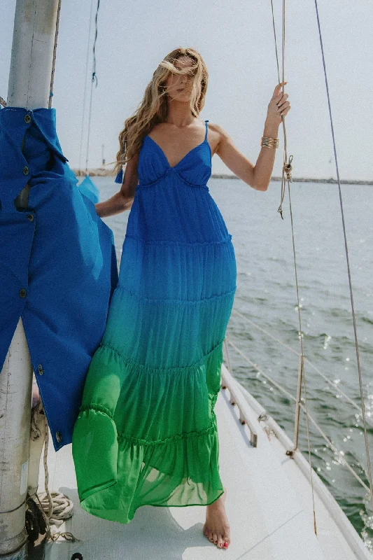 ALL I WANT IS YOU WOVEN MAXI DRESS Trendy A-Line Maxi Dress