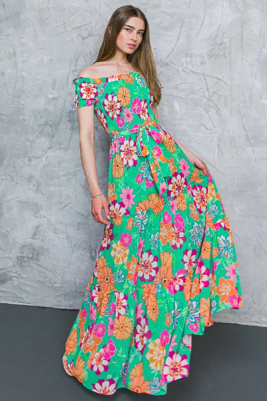 IT CAN HAPPEN WOVEN MAXI DRESS Elegant Pleated Maxi Dress