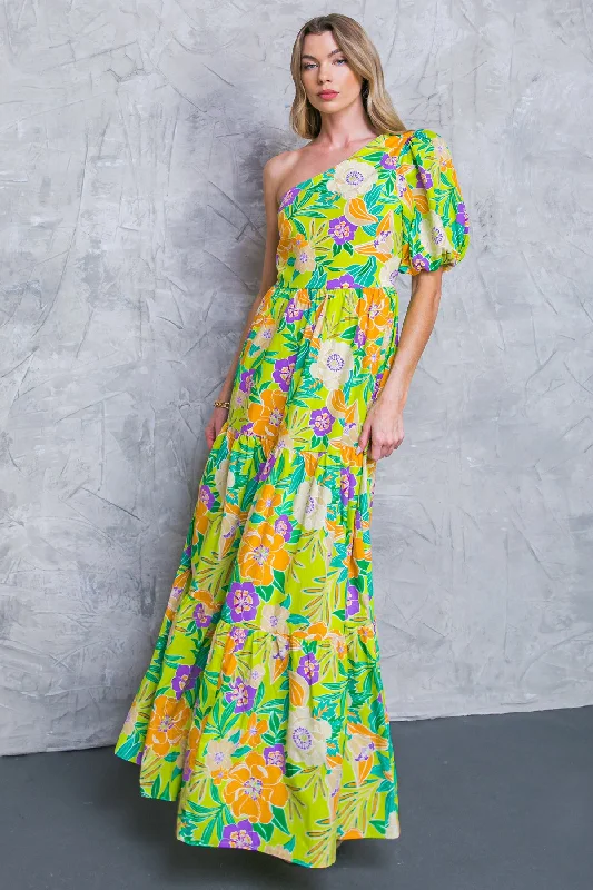 WHERE SHE GOES WOVEN MAXI DRESS Comfortable Maxi Dress with Belt