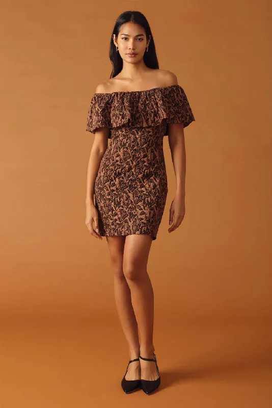 WHEREVER YOU MAY GO WOVEN MINI DRESS Classic Black Mini Dress