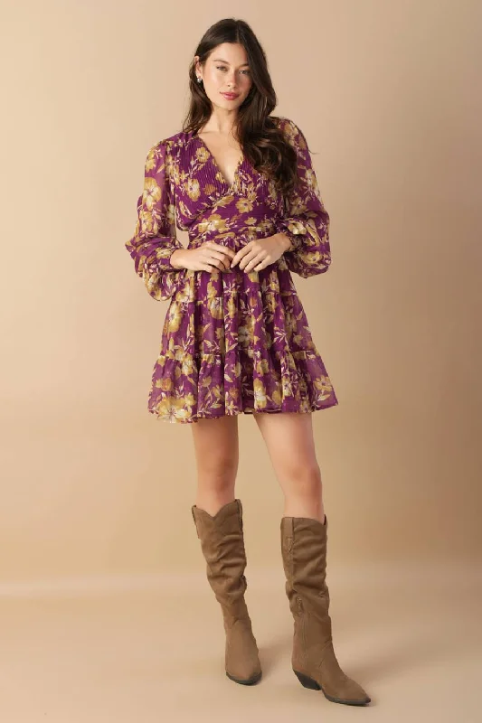 EFFORTLESS SELECTION WOVEN MINI DRESS Stylish Plaid Mini Dress