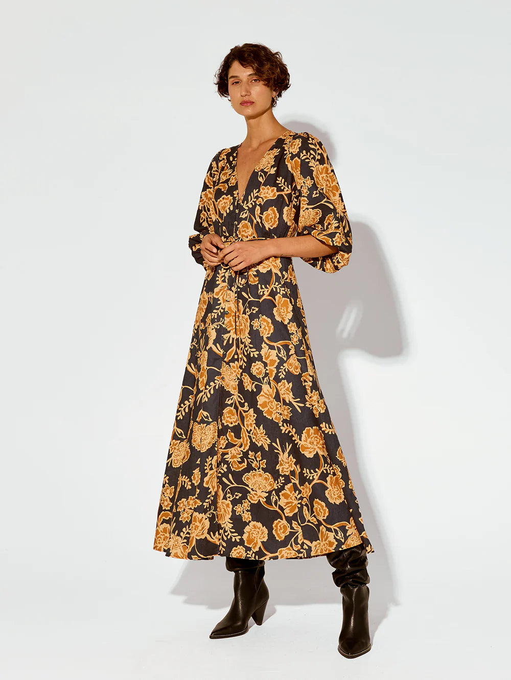 Kivari Kaia Maxi Dress Cozy Spaghetti Strap Maxi Dress