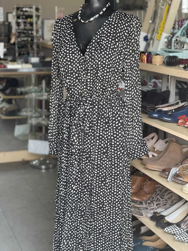 Lucky Brand Maxi Dress M Elegant Wraparound Maxi Dress