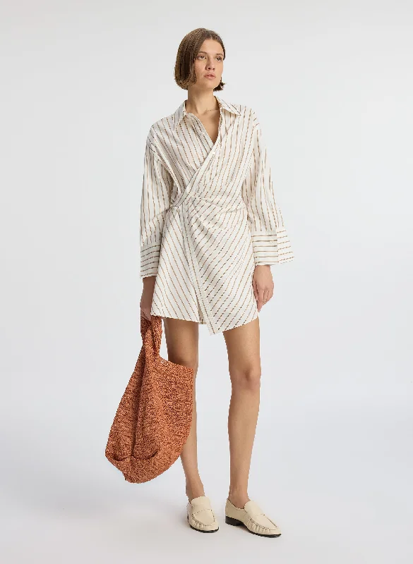 Madison II Wrap Mini Dress Fashionable Mini Dress with Frills