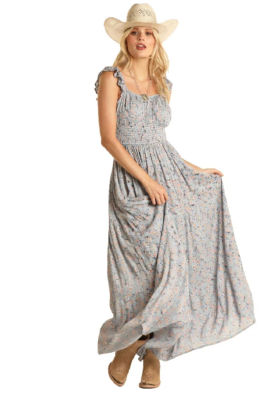 Women's Rock & Roll Cowgirl Maxi Dress #RRWRD0R17Q Elegant Wraparound Maxi Dress