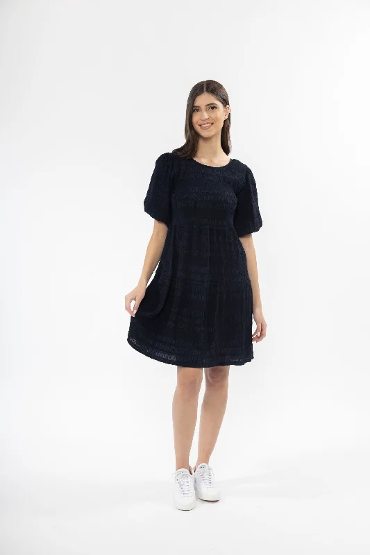 Seeking Lola Carefree Mini Dress - Navy Stylish Summer Mini Dress
