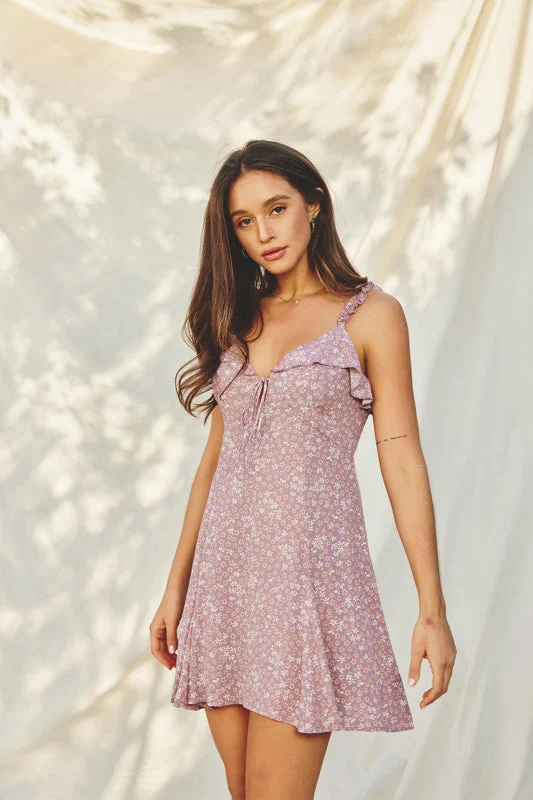 Sunday Flared Mini Dress Elegant Vintage Mini Dress