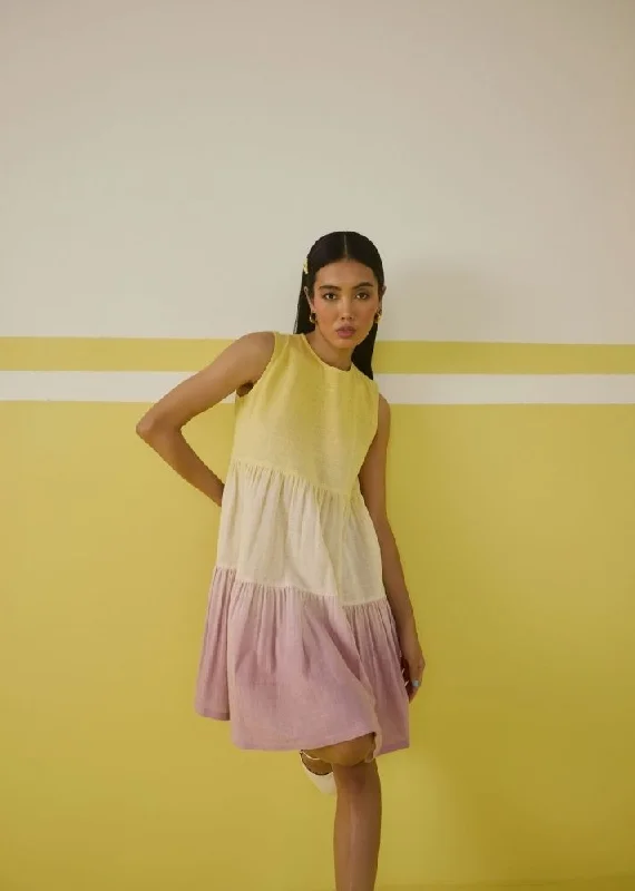 The Sunshine Island Kala Cotton Mini Dress Elegant Silk Mini Dress