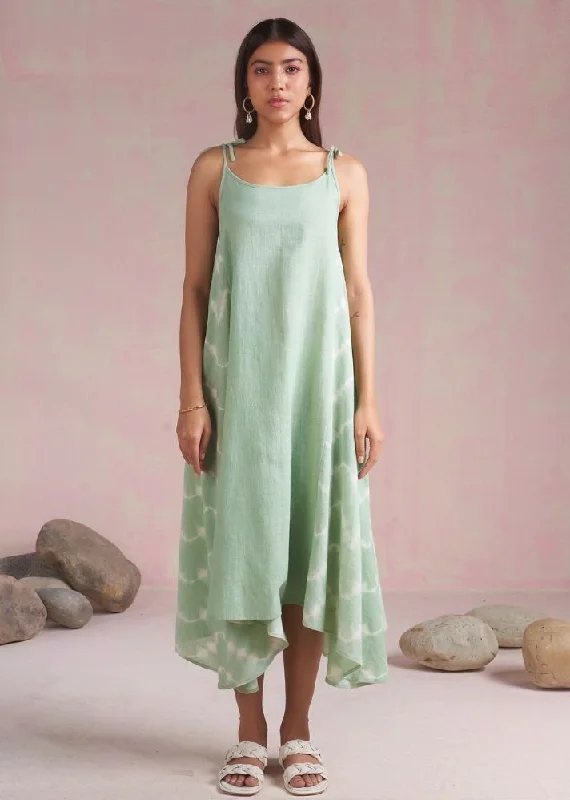 Wavy Tie Dye Maxi Dress Comfortable Flowy Maxi Dress