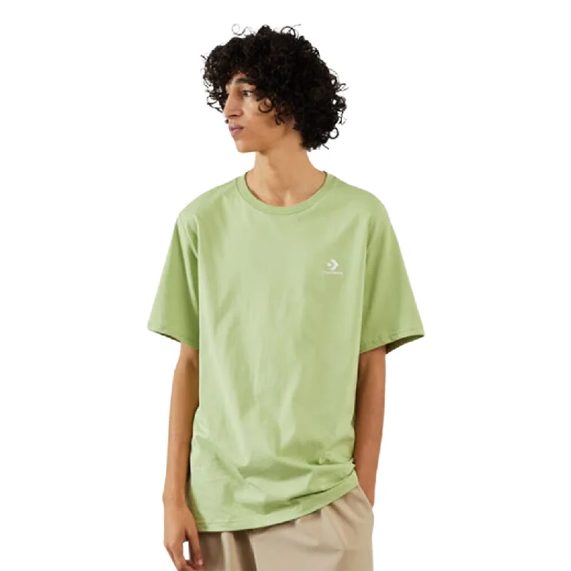 Classic Fit Left Chest Star Chev Emb T-Shirt Collared T-Shirt Boat Neck A-Line