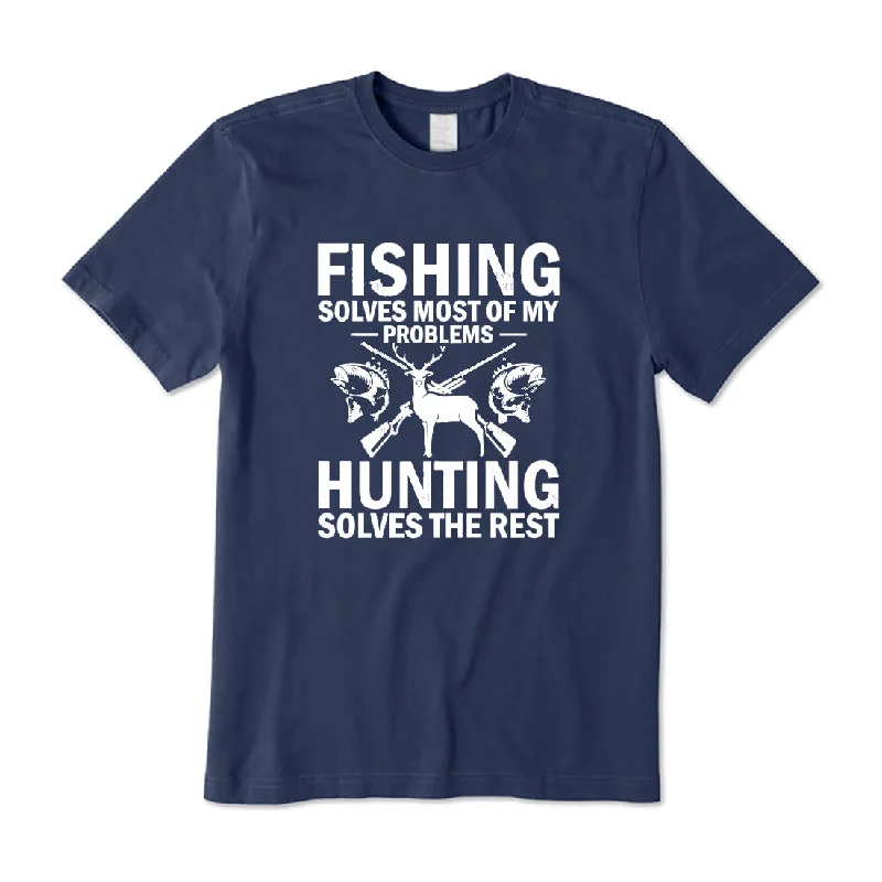 Fishing Solves Most of My Problems T-Shirt Elegant Classic Vintage