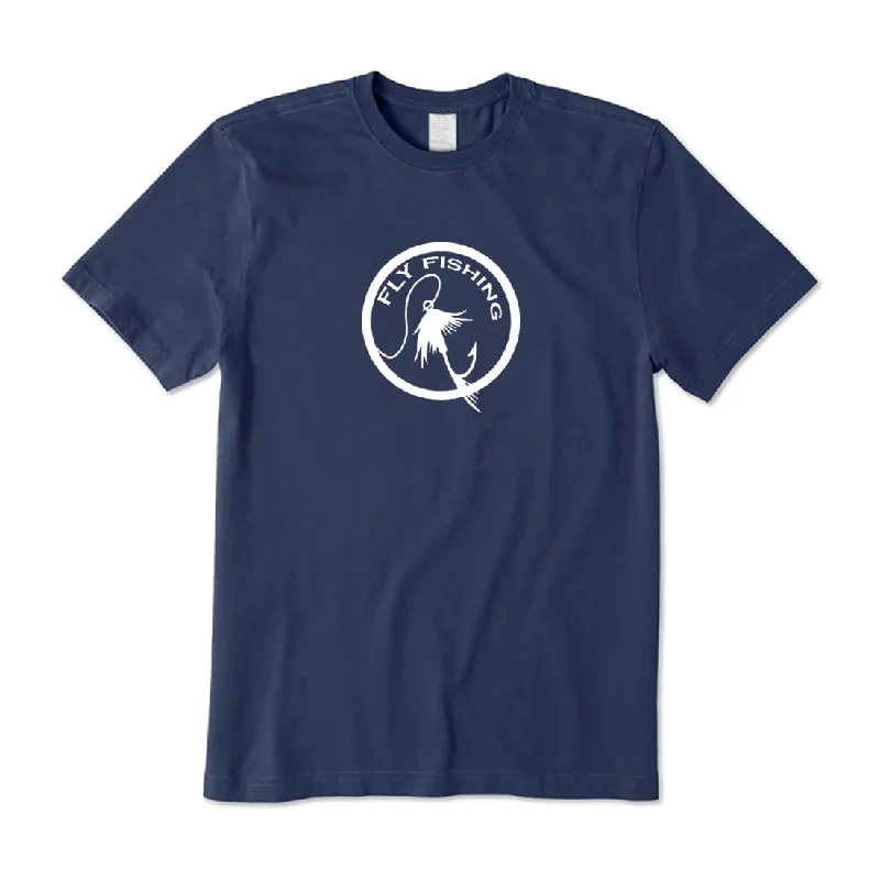 Fly Fishing T-Shirt Print Jacquard Patchwork