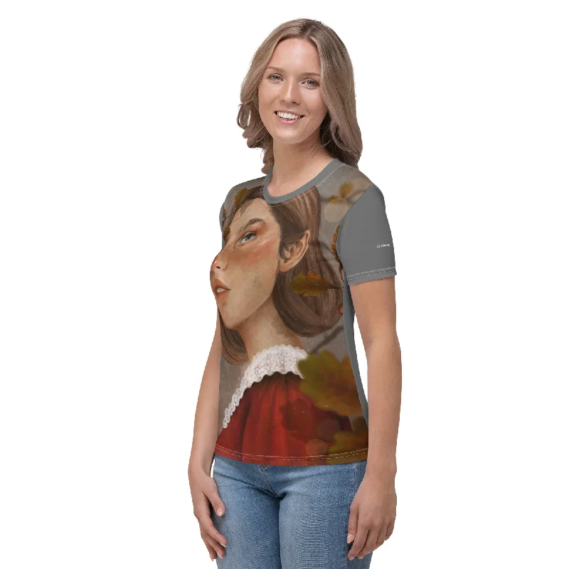 GRACEFUL ELEGANCE Women's T-Shirt Basic T-Shirt Crew Neck Short Sleeve