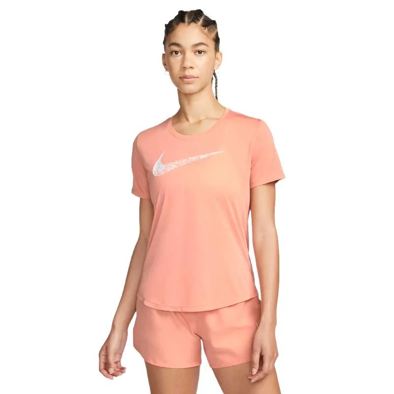 Swoosh Run T-shirt Print Jacquard Patchwork