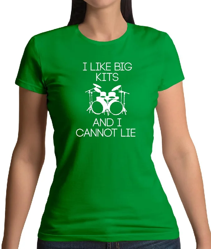 I Like Big Kits And I Cannot Lie Womens T-Shirt Collared T-Shirt Boat Neck A-Line