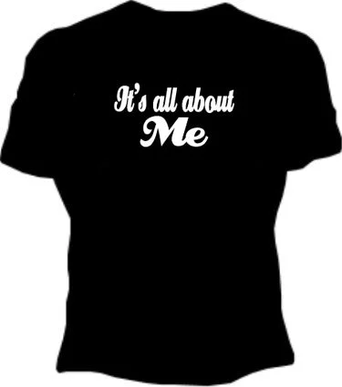 It's All About Me Girls T-Shirt Terry Blend Velvet Blend Canvas Blend