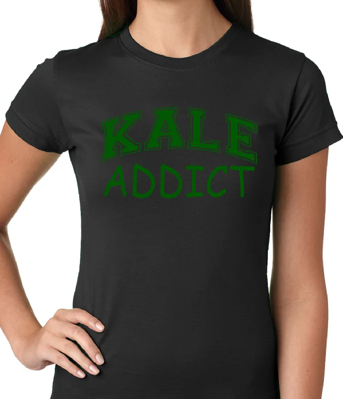 Kale Addict Ladies T-shirt Lace Blend Ribbed Blend Corduroy Blend