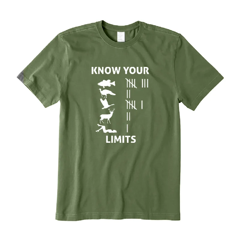 Know your Limits T-Shirt Iron Safe Non-Iron Wrinkle Free