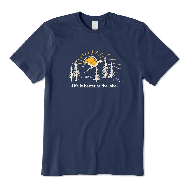 Life Is Better at The Lake T-Shirt Polka Dot Checkered Tartan