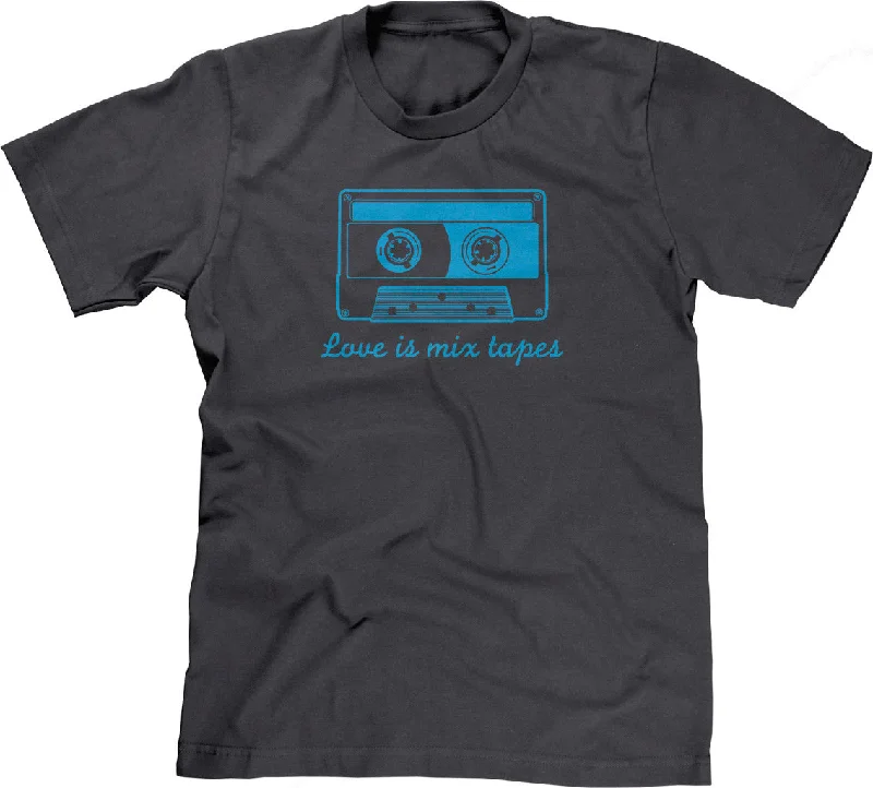 Love Is Mix Tapes T-Shirt Elasticated Padded Insulated