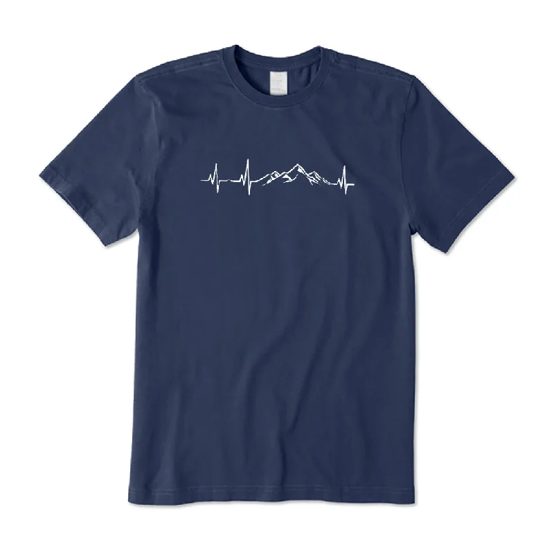 Mountain Heartbeat T-Shirt Casual Formal Business