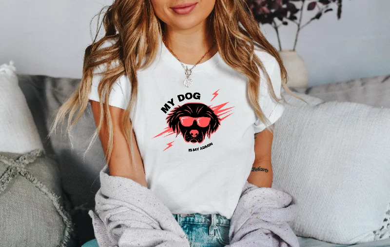 My Dog is My Admin Tee Elasticated Padded Insulated