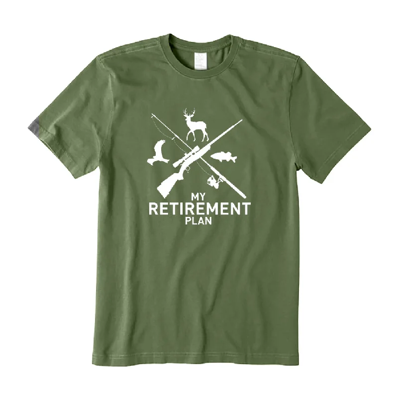 My Retirement Plan Fishing and Hunting T-Shirt Elegant Classic Vintage